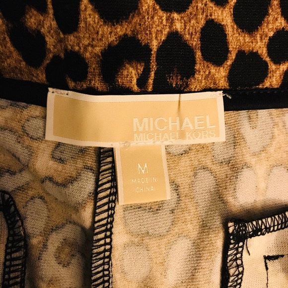 MICHAEL Michael Kors Leopard Print Pull On Pants - Picture 7 of 8
